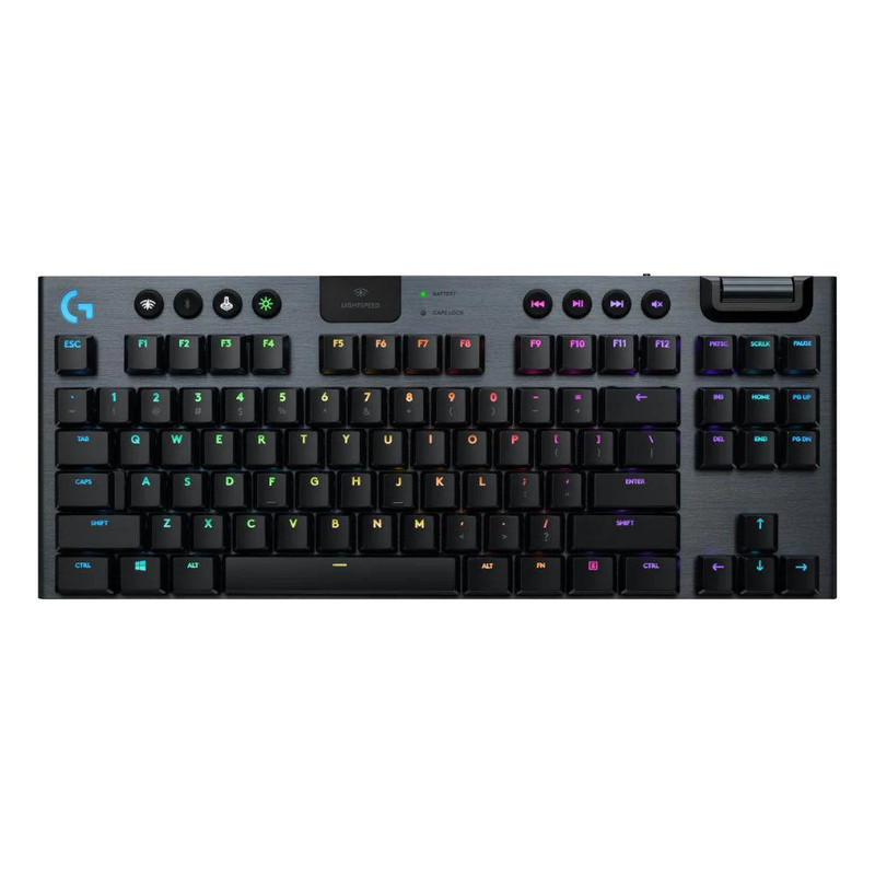 Logitech G915 TKL Tenkeyless Lightspeed Wireless RGB Mechanical Gaming Keyboard - لوحة مفاتيح